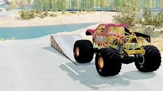 Mobil vs Ramp #7 - BeamNG Drive