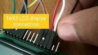 How to make the connections of 16x2 lcd display without potentiometer