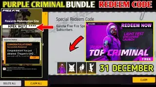 FREE FIRE REDEEM CODE TODAY 31 DESEMBER REDEEM CODE FREE FIRE | FF REDEEM CODE TODAY 31 DESEMBER FF