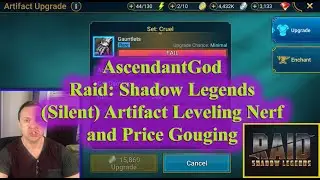 Raid Shadow Legends - Artifact Leveling Nerf and Price Gouging - Plarium Scams