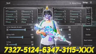 New Update 3.3⚡Best Sensitivity Code + Control Settings Pubg Mobile/Bgmi Sensitivity 2024