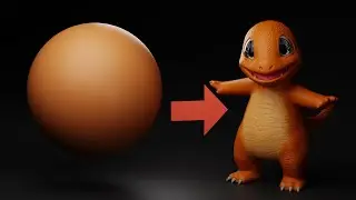 Charmander Sculpting- Blender 4.0