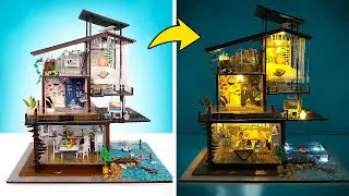 Costruiamo una luminosa casa in miniatura sulla spiaggia