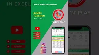 How To Analyse Product Sales With SUMIFS Function 😎 #shorts #exceltricks #msexcel #exceltips 🔥