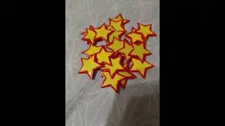 Пятиконечные звёзды из картона.(Обзор).