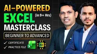 AI-Powered Microsoft Excel Full Course 2026 | Beginner to Advanced