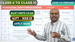 Class 6 to 10 | National Junior Science Olympiad | Great Opportunity | Preparation Strategy