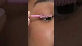 How I style my lashes after an at home lash lift
