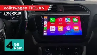 Volkswagen TIGUAN 2016-2018 4 GB RAM QLED Ekran Kablosuz Carplay Android Multimedya Navigasyon