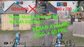 PUBG MOBİLE EMÜLATÖR KASMA SORUNU KESİN ÇÖZÜM GAMELOOP AYARLARI  60FPS