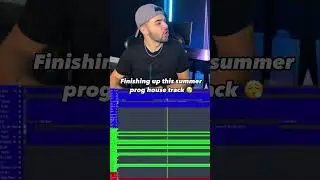 Finishing up this summer prog house track 😮‍💨