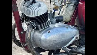 Двигатель Ява (Jawa) 350/354 тест 04.06.2022 после ремонта (г. Подольск, Московская обл)