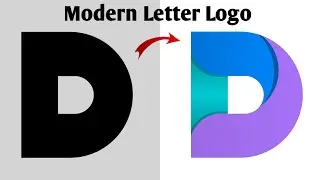 How To Make Modern Letter Logo Design On Pixellab || Pixellab Tutorial