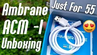 Ambrane ACM -1 1m 1m Micro USB Cable Unboxing || ( Compatible with Tablets, Mobile, Data Transfer )