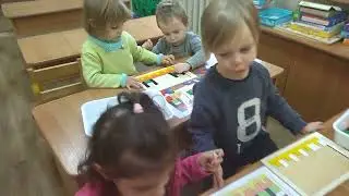 Калейдоскоп видео фрагментов использования головоломки  тетрис в  детском саду (часть 1)