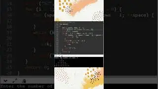 C program to print pyramid // pattern program in c // star pattern in c