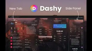 Dashy Chrome Extension - Side Panel and New Tab Widget Dashboard