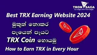 How to Earn TRX in Every Hour | Best TRX Earning Website 2024 👍 | How to Earn Tron Coin Sinhala 🔥