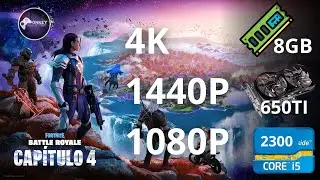 Fortnite CHAPTER 4 - GTX 650 TI - i5 2300 - 1080P/1440P/4K - PERFORMANCE MODE