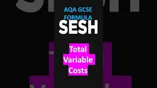 Total Variable Costs - AQA GCSE Business Formula 