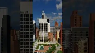 Skyscrapers In Minecraft #shorts #minecraft #mrbeast #minecraftshorts #minecraftbuilding #city #town