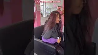 🤍Side Part Quick Weave Tutorial | Dyed Dark Burdundy | Natural Silky Human Hair Ft.#elfinhair
