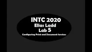 Windows Server Configuring Print and Document Services