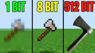 iron axe 1 bit 2 bit 4 bit 8 bit 16 bit 32 bit 64 bit 128 bits 256 bit 512 bit