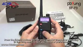 BAOFENG(POFUNG) BF-F9 136-174/400-480Mhz  VHF/ UHF DUAL-BAND TWO WAY RADIO 對講機