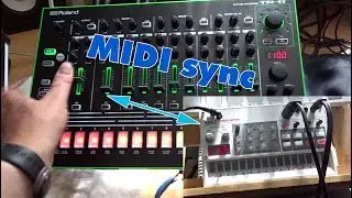 Volca Sample MIDI sync synchronisieren mit/with Roland TR-8 DEU ENG