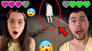 SARAH E O PAPAI TENTAM NÃO SE ASSUSTAR COM VÍDEO NA INTERNET