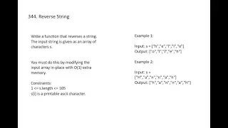 344. Reverse String  || LeetCode Solutions || LeetCode Reverse String Solution Explained - Java