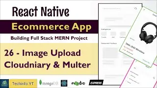Image Upload With Cloudinary and multer React Native Ecommerce App Mern Stack Project Mern App