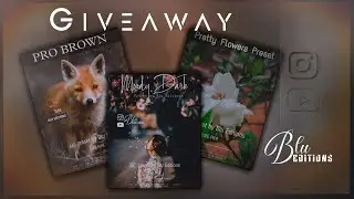 Lightroom Preset Giveaway|Lightroom Editing|Editing tutorials|Free lightroom presets|Blu Editions