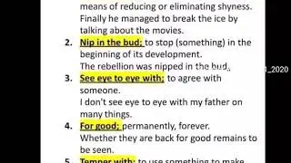 Css past papers idioms 2011_2020
