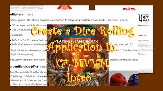 Tabletop dice Generate in c#/MVVM