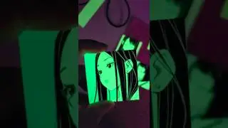 Making glow in the dark art! ✨  #glowinthedark #stickers #mangaart #animeart