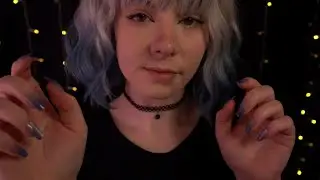 ASMR | close up clicky Whispering, Mouth Sounds, Plucking, Visuals, Hand Sounds & Nail Tapping