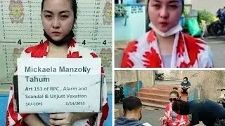 VIRAL. Maarteng Babaeng walang facemask at quarantine pass, hinuli