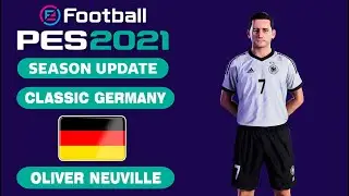 O. NEUVILLE face+stats (Classic Germany) How to create in PES 2021