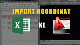 AutoCAD Tutorial - How to import Coordinate from excel to AutoCAD