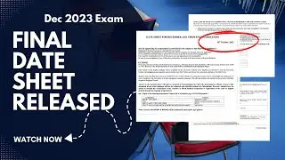 IGNOU December 2023 FNAL DATE SHEET RELEASED!