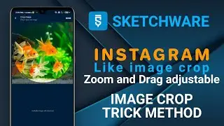 Crop image like Instagram crop activity [SQUARE CROP] in sketchware | Crop image Trick method,Simple
