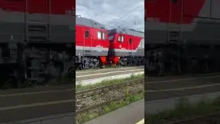 ТЭП70 и два ТЭП70бс на станции Пенза-3