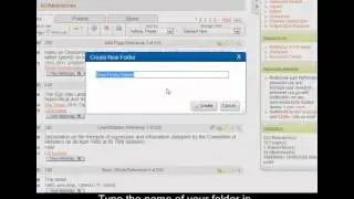 RefWorks: Creating Folders