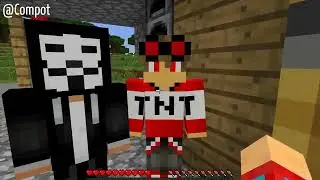 БУНКЕР ЧИТЕРА И БУНКЕР ГРИФЕРА ПРОТИВ ЦУНАМИ В МАЙНКРАФТ   Компот Minecraft online video cutter com