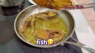 FRY FISH AND DRIED FISH #yummydinner #cooking #filipinofood #buhayabroad @simplybella250