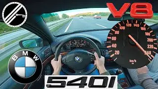 BMW 540i V8 E39 | 286 PS | Top Speed German Autobahn No Speed Limit POV