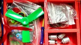 SCIENCE PROJECT kit For College Students - Free Energy, DC Motor,LED, Propeller