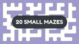 20 Small Mazes - Full Gameplay / Walkthrough (No Commentary)